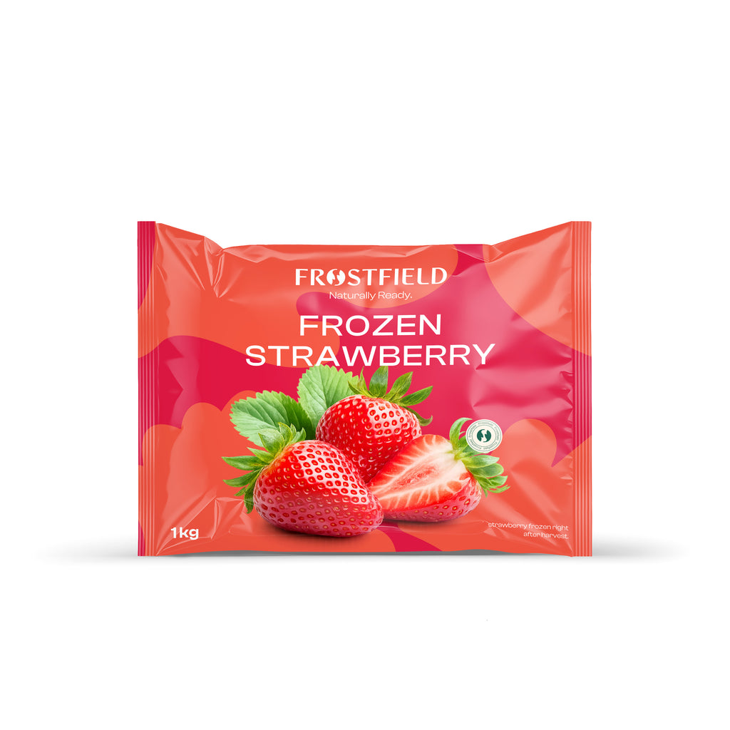 Frostfield Frozen Strawberries 1kg – Naturally Ready, Whole & Juicy