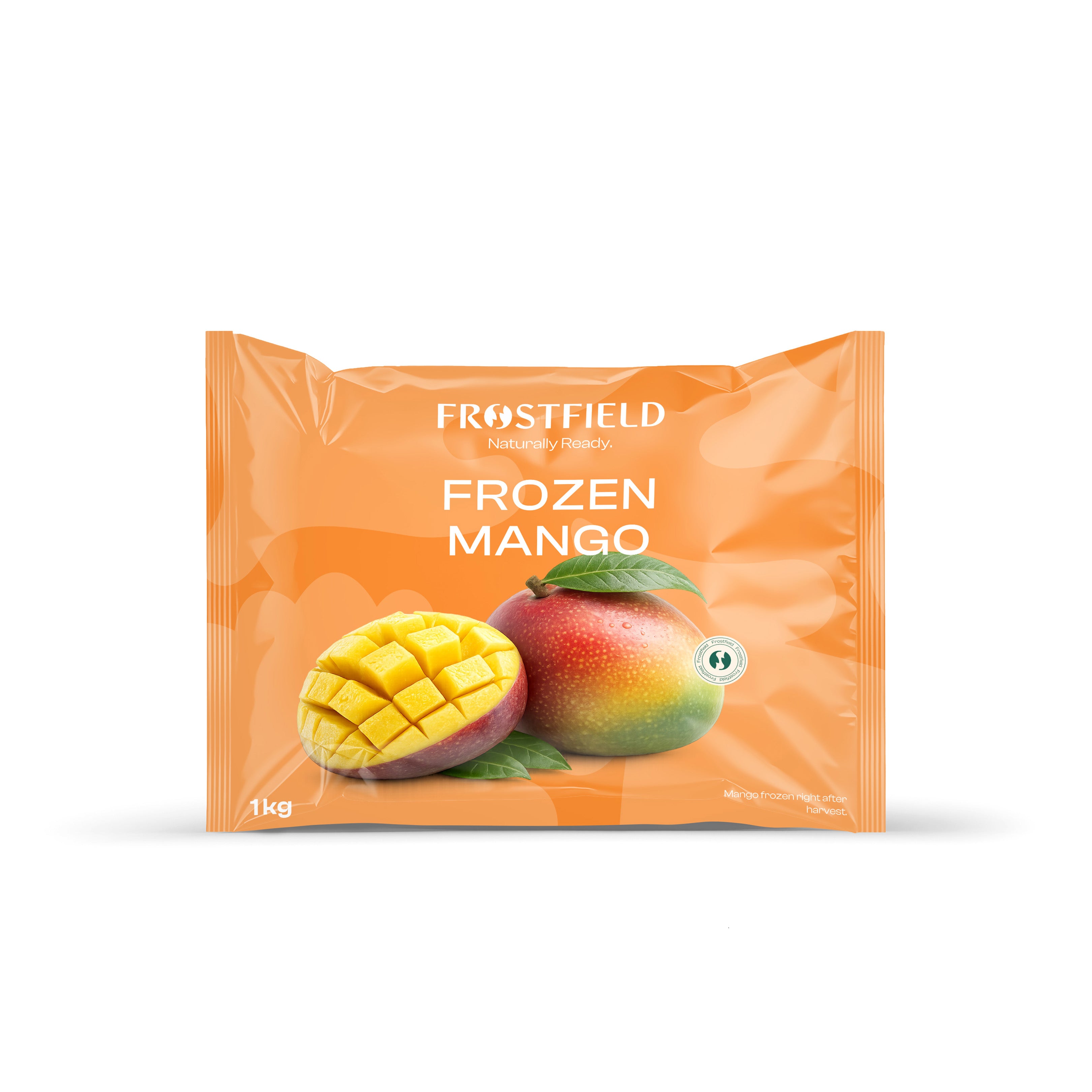 Frostfield Frozen Mango packaging on a white background