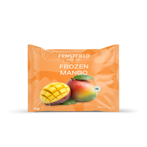 Frostfield Frozen Mango packaging on a white background