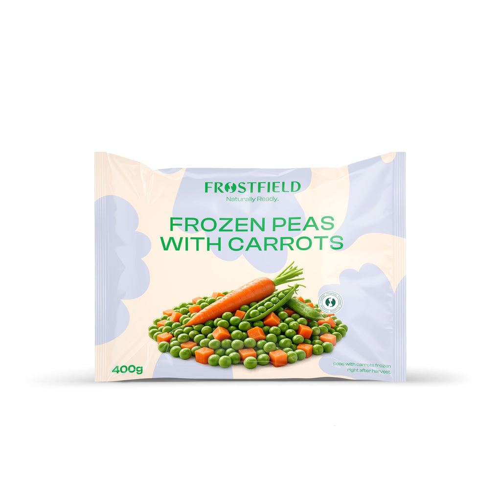 Frostfield Frozen Peas with Carrots 400g – Naturally Ready, Sweet & Nutritious